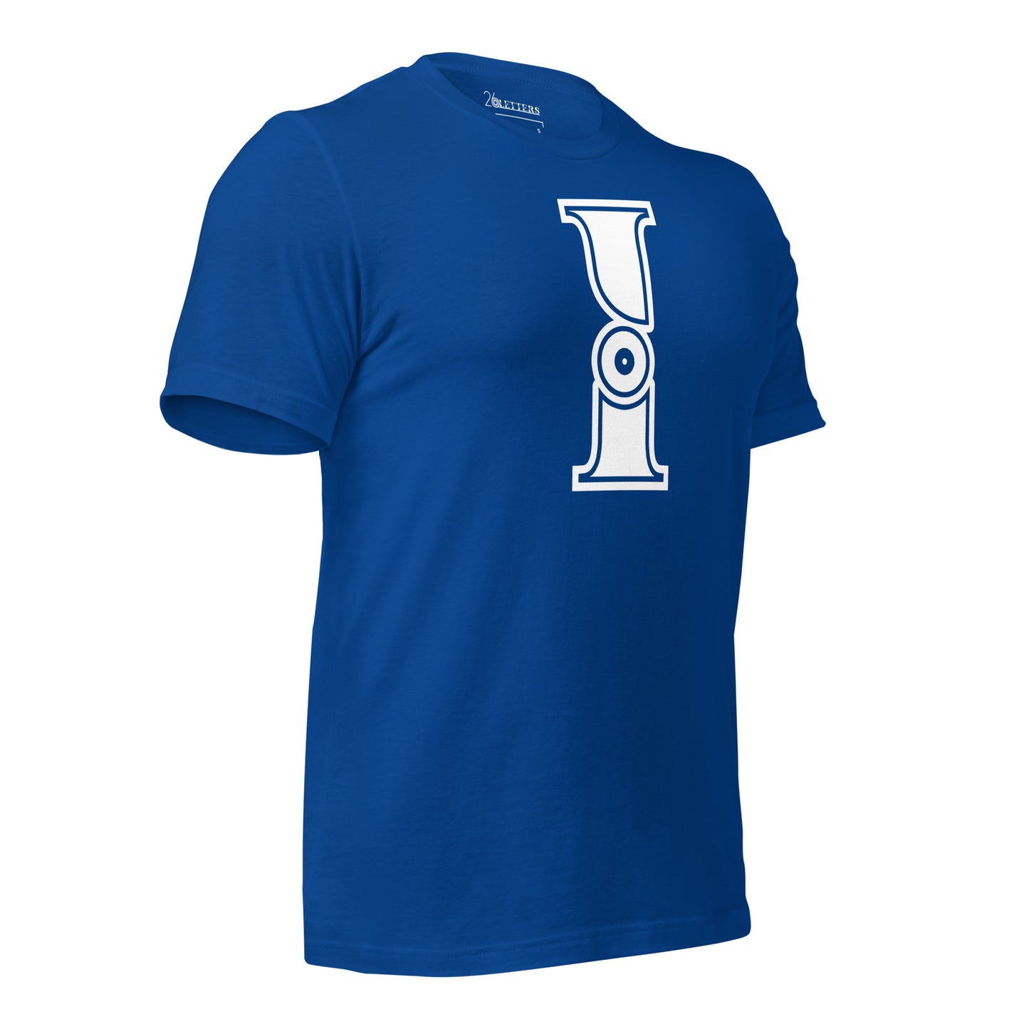 Royal Blue and White Letter I T-Shirt