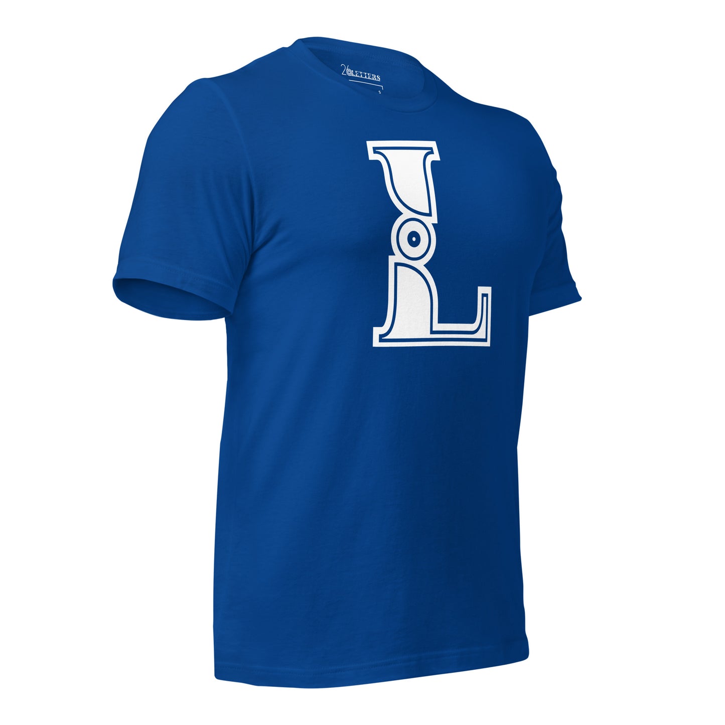 Royal Blue and White Letter L T-Shirt