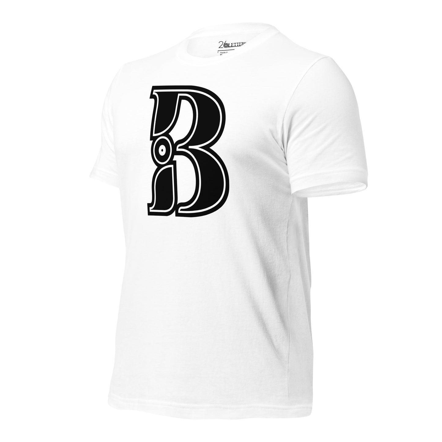 Black and White Letter B T-Shirt