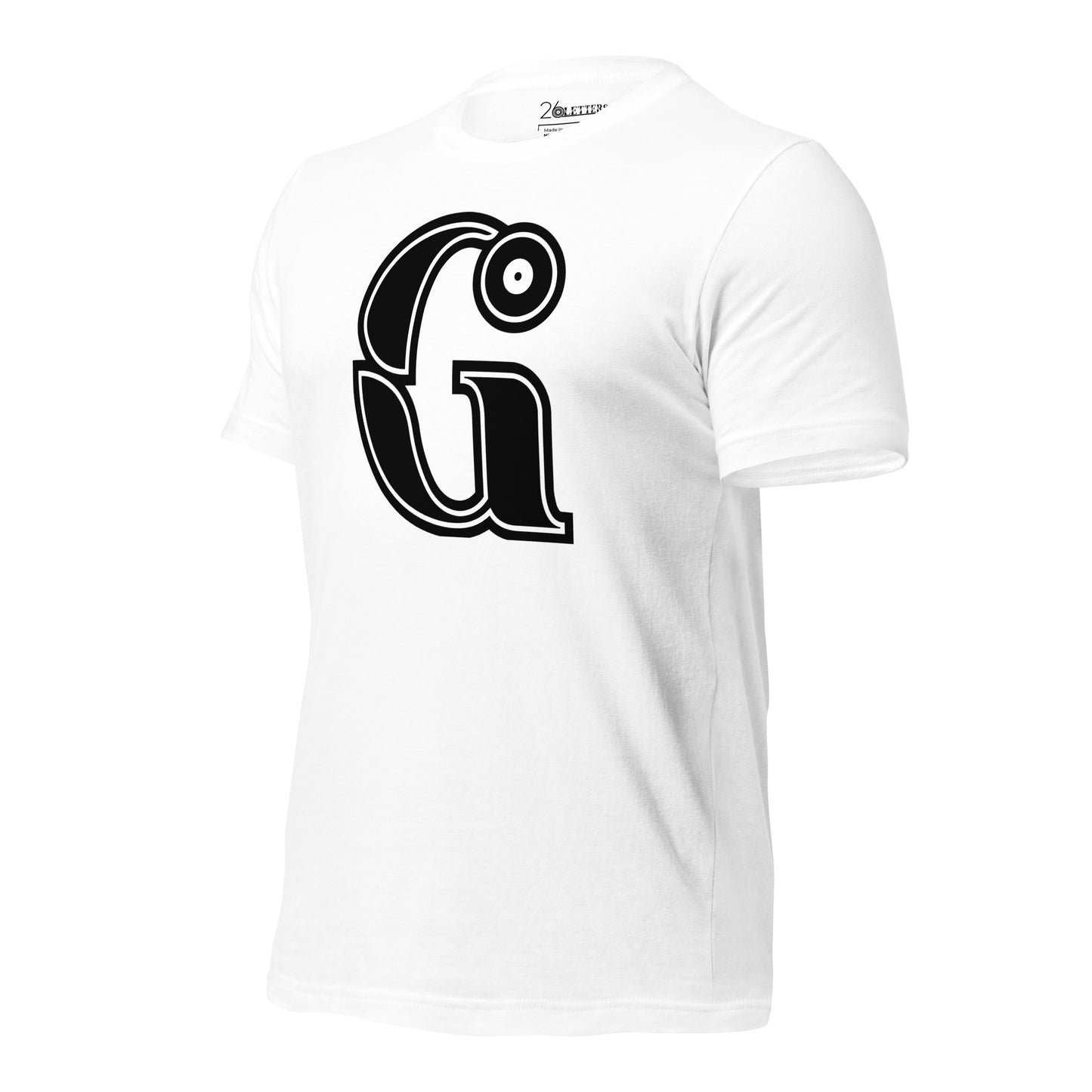 Black and White Letter G T-Shirt