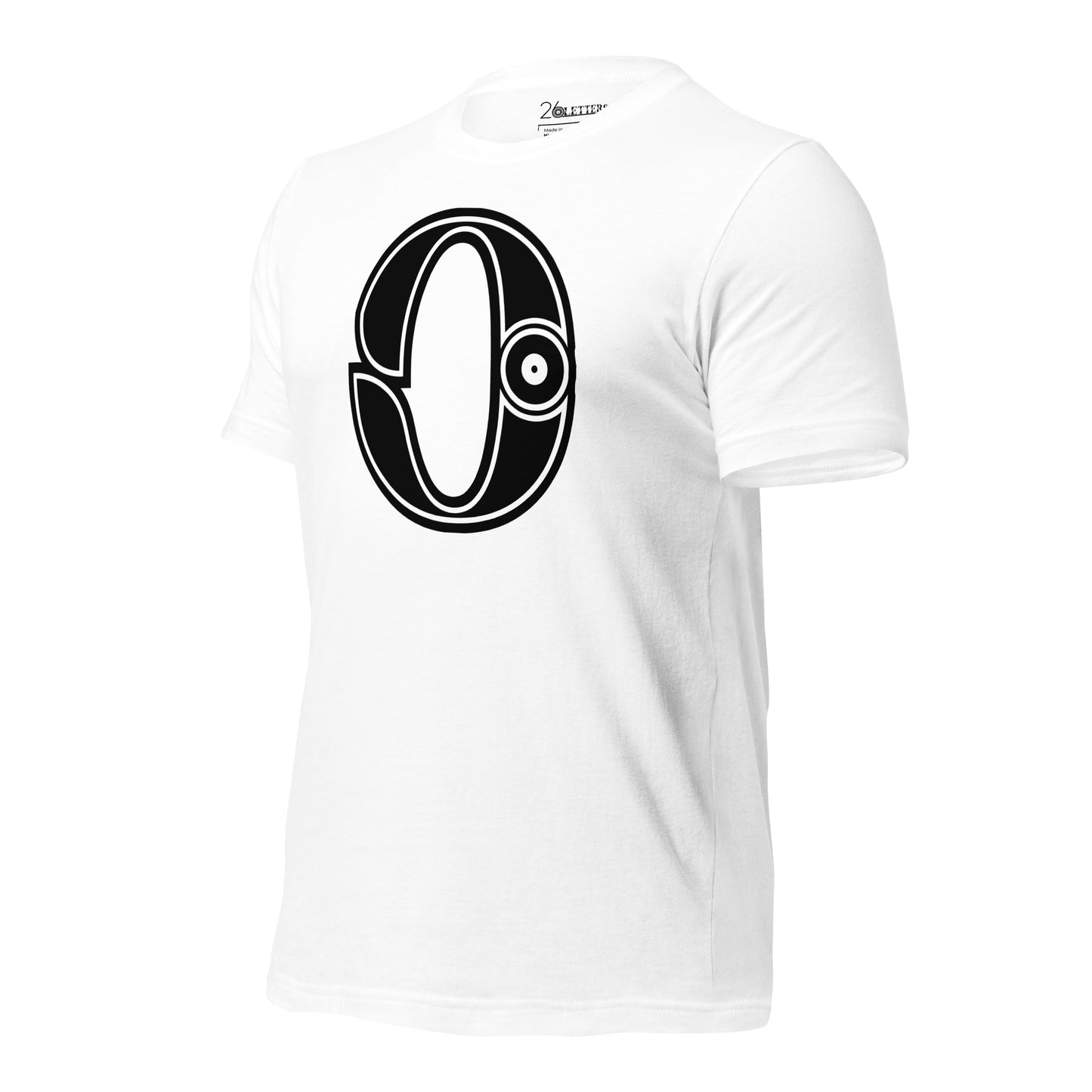 Black and White Letter O T-Shirts