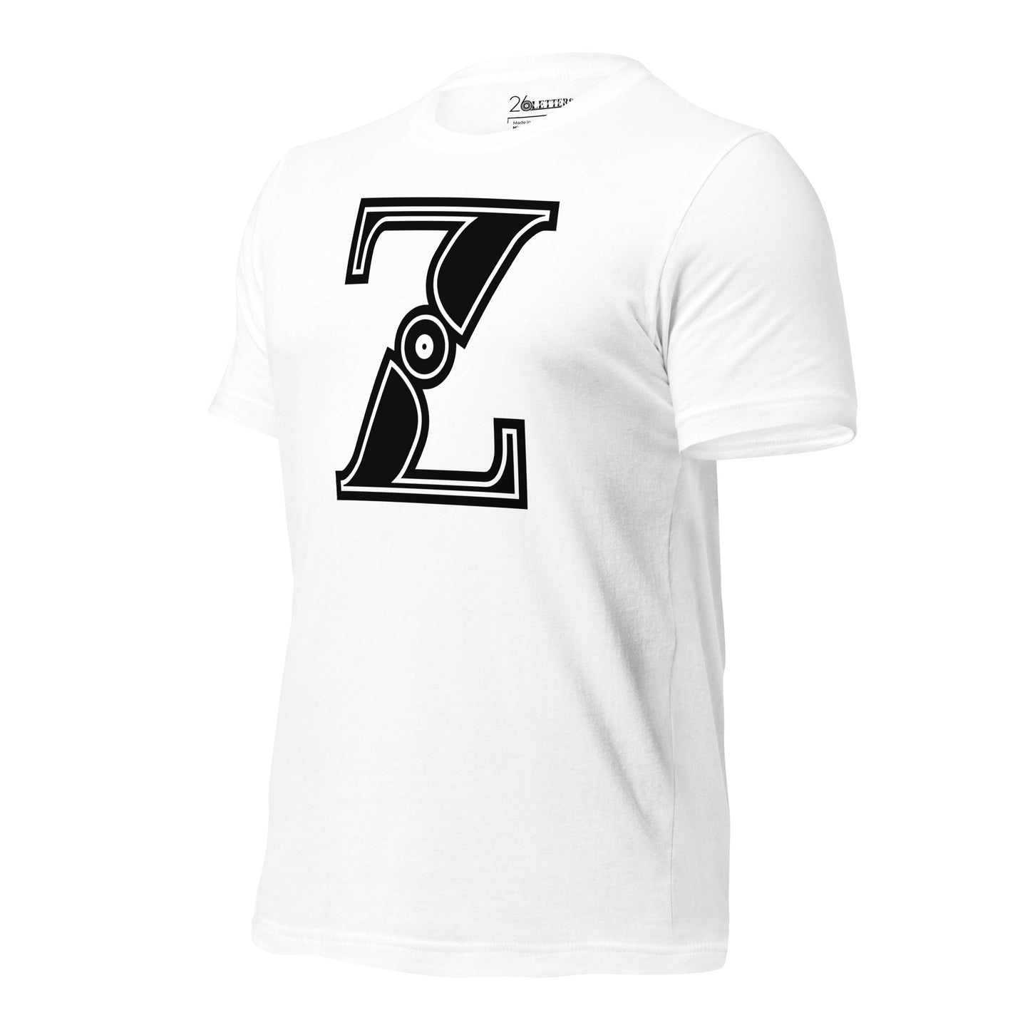 Black and White Letter Z Hoodie