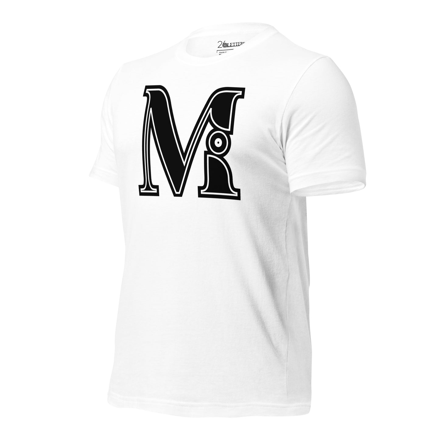 Black and White Letter M T-Shirt