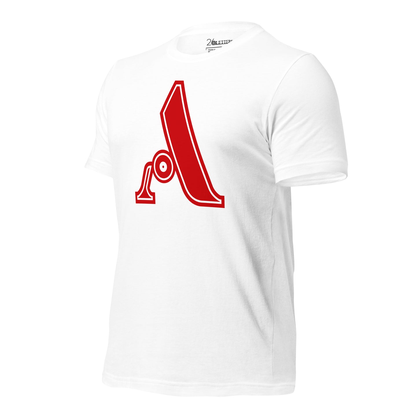 Red and White Letter A T-Shirt