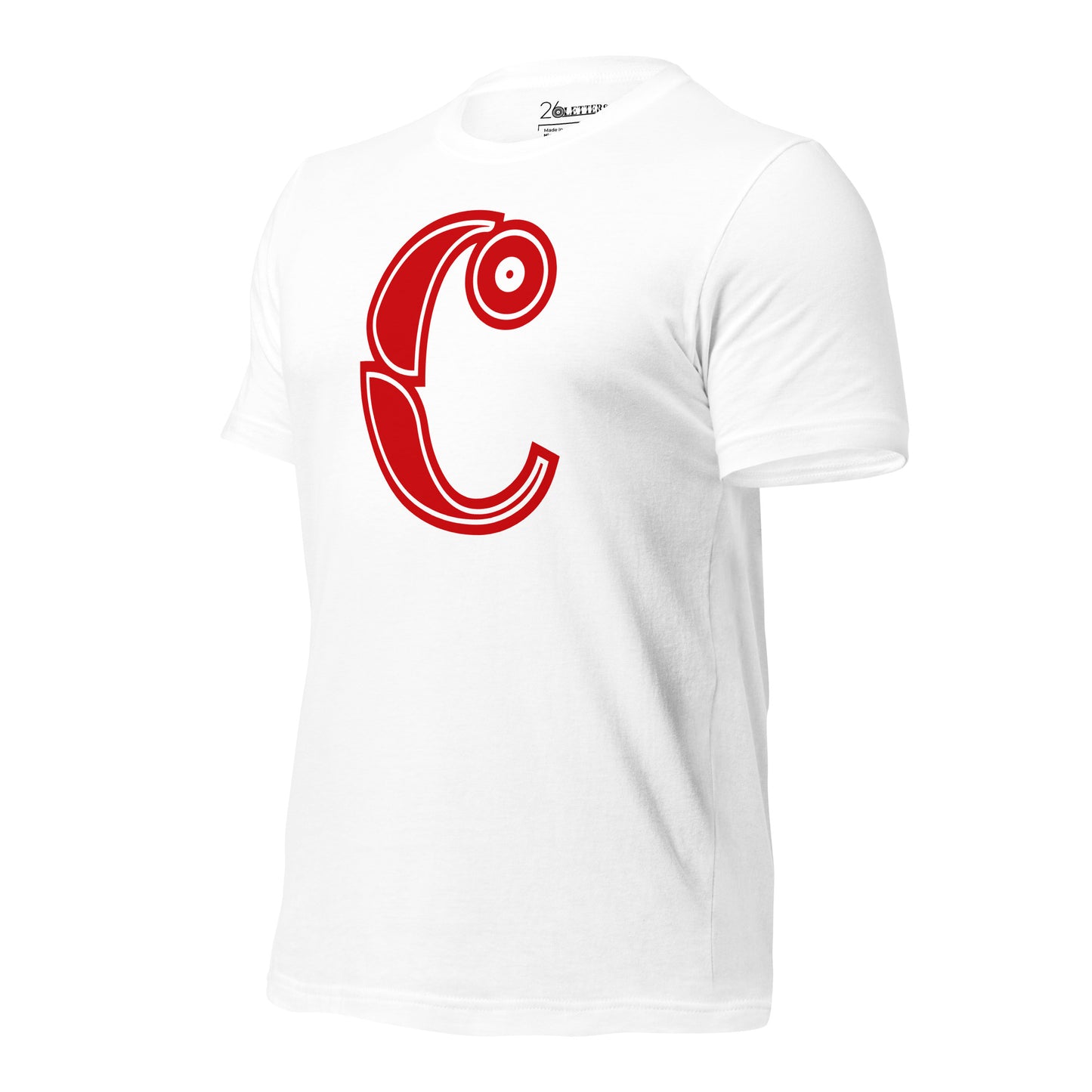 Red and White Letter C T-Shirt