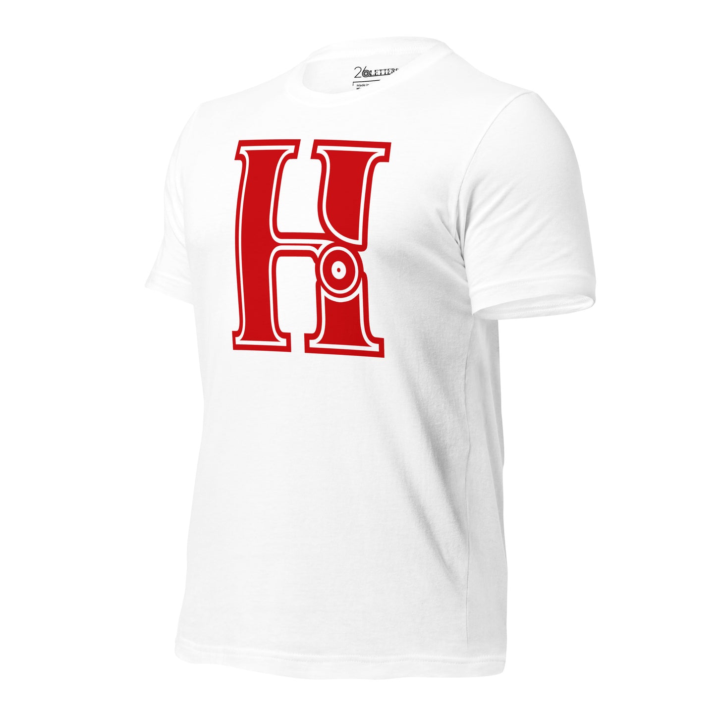 Red and White Letter A T-Shirt