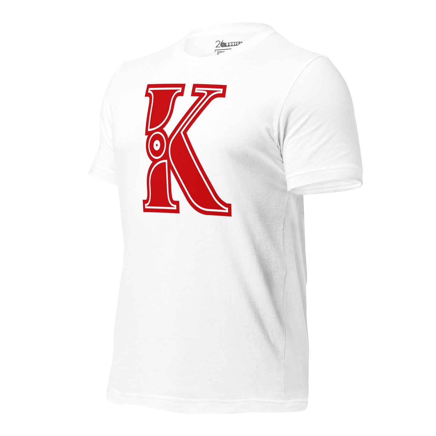 Red and White Letter A T-Shirt