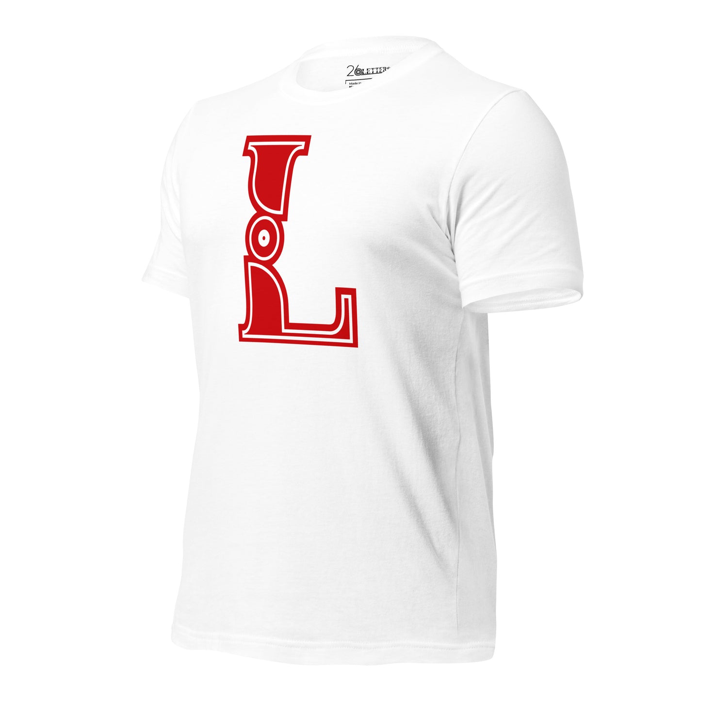 Red and White Letter A T-Shirt