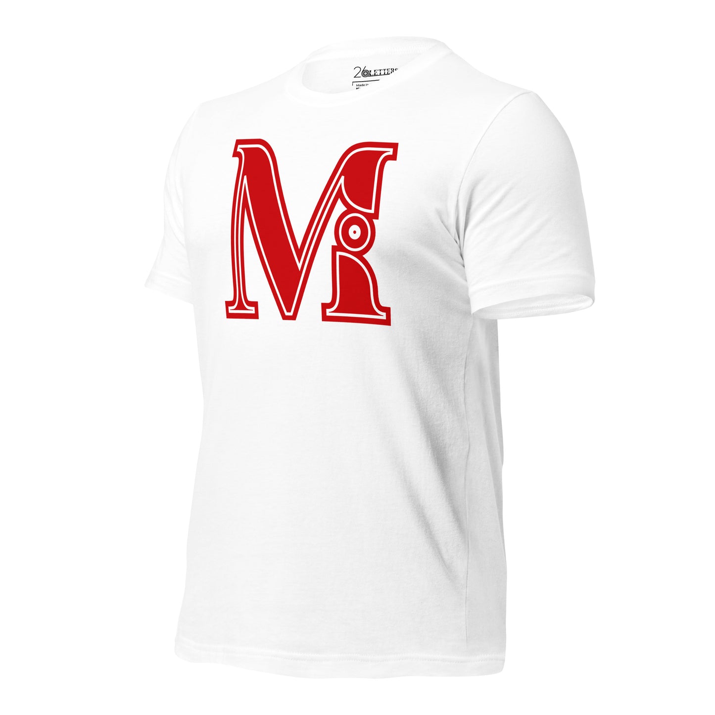 Red and White Letter A T-Shirt