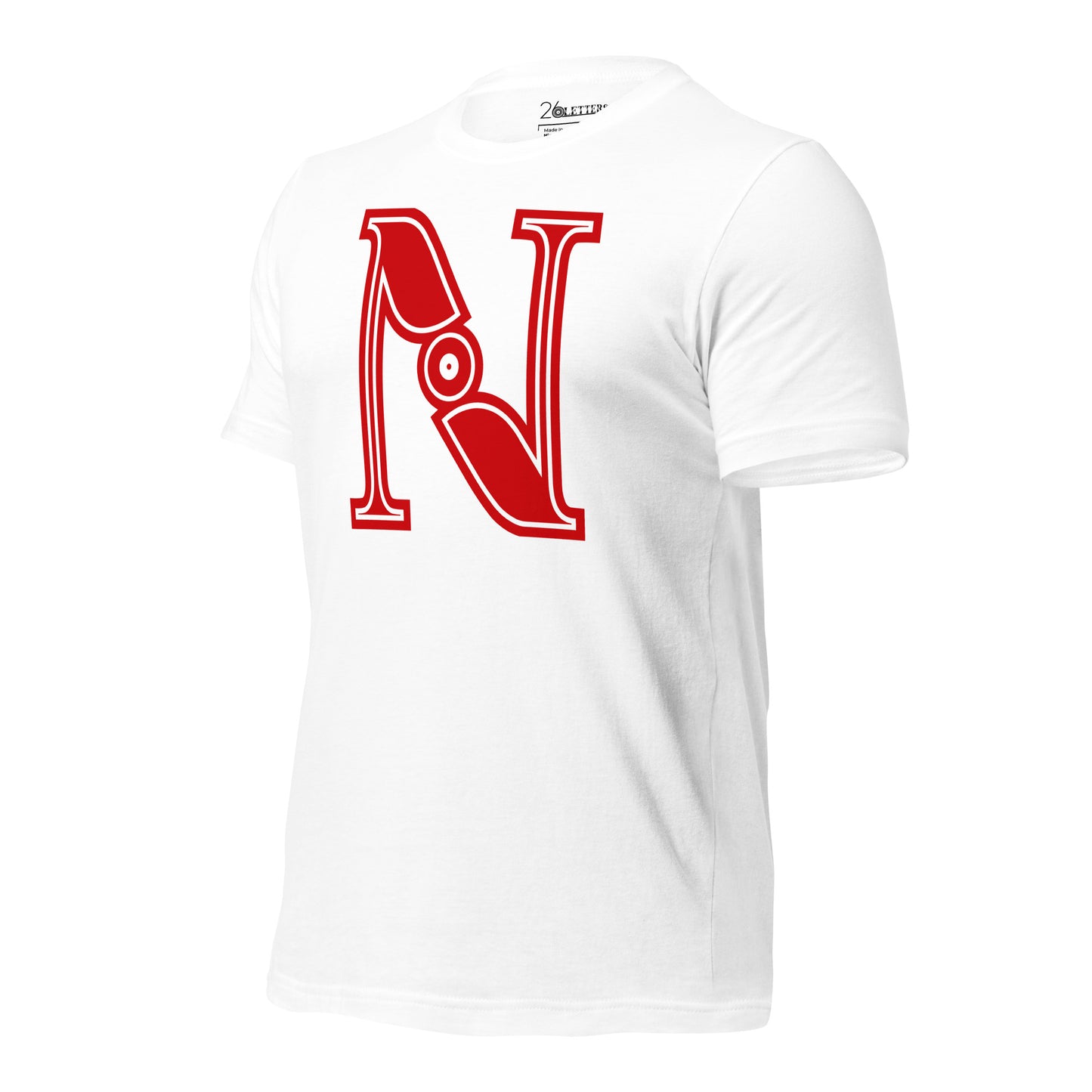 Red and White Letter A T-Shirt