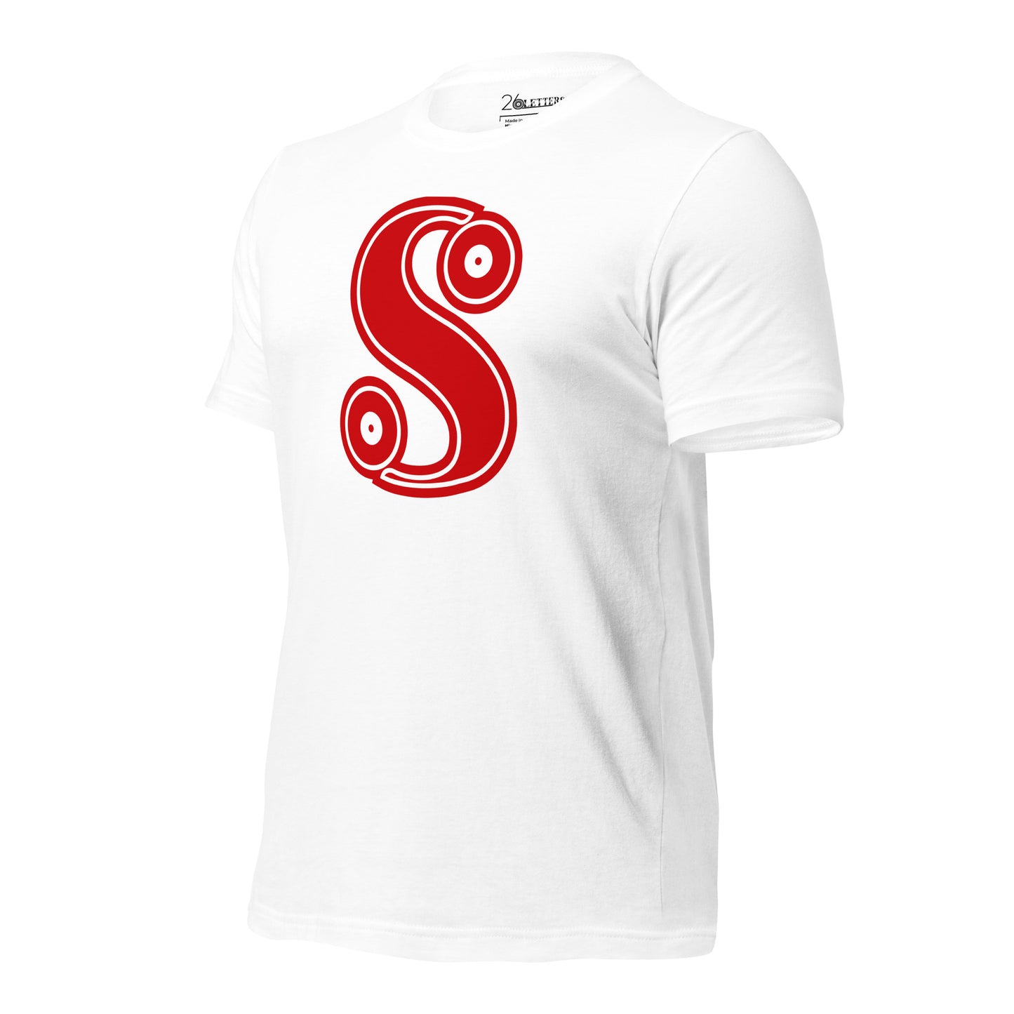 Red and White Letter A T-Shirt