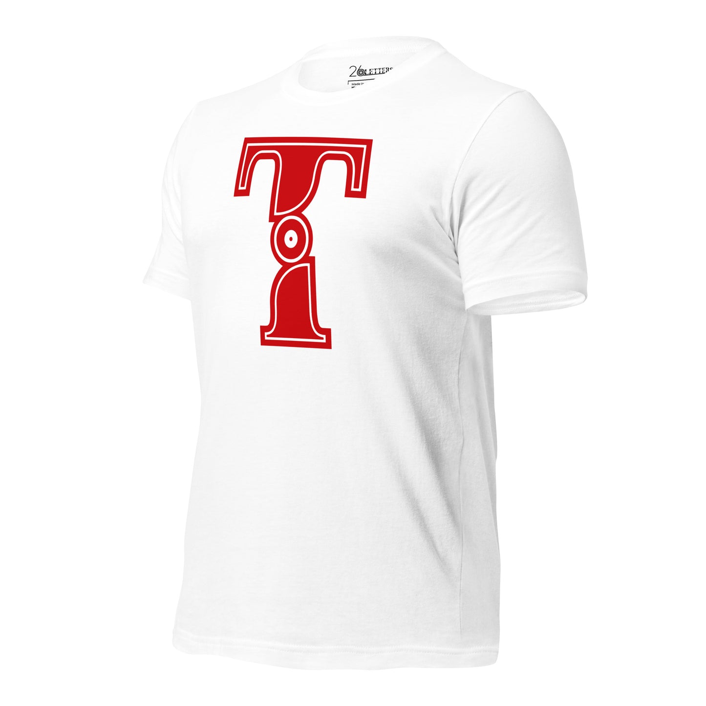 Red and White Letter A T-Shirt