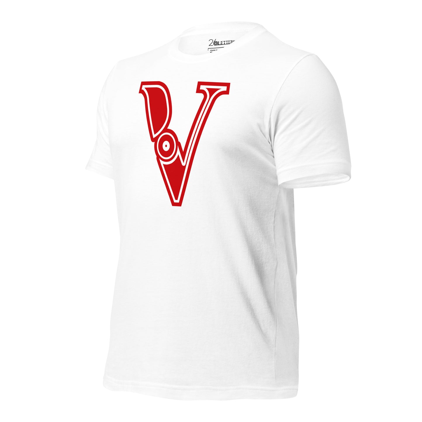 Red and White Letter A T-Shirt