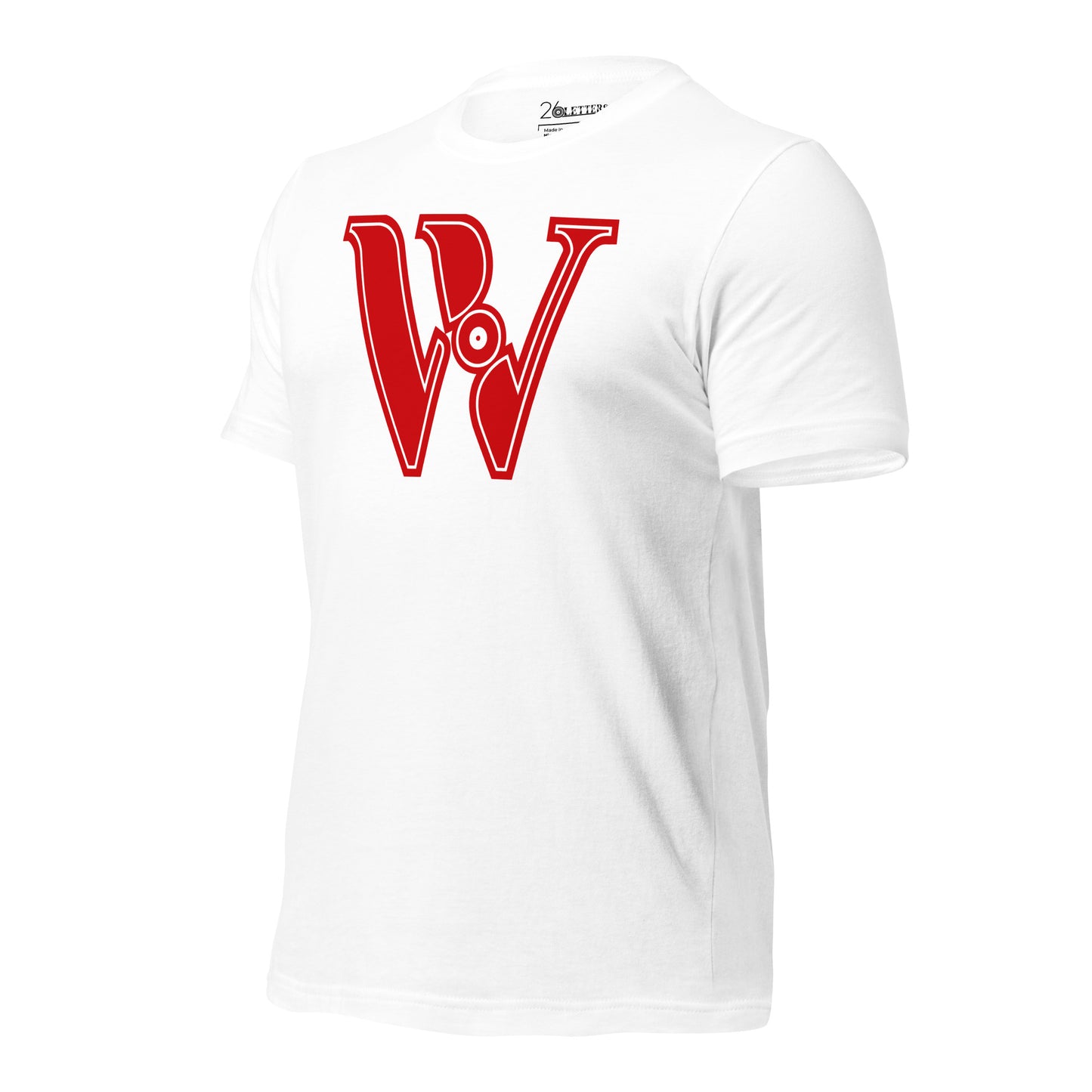 Red and White Letter A T-Shirt