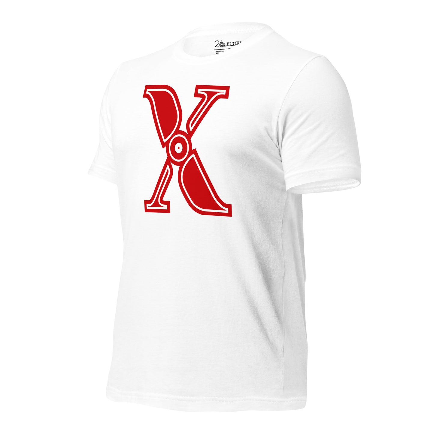 Red and White Letter A T-Shirt