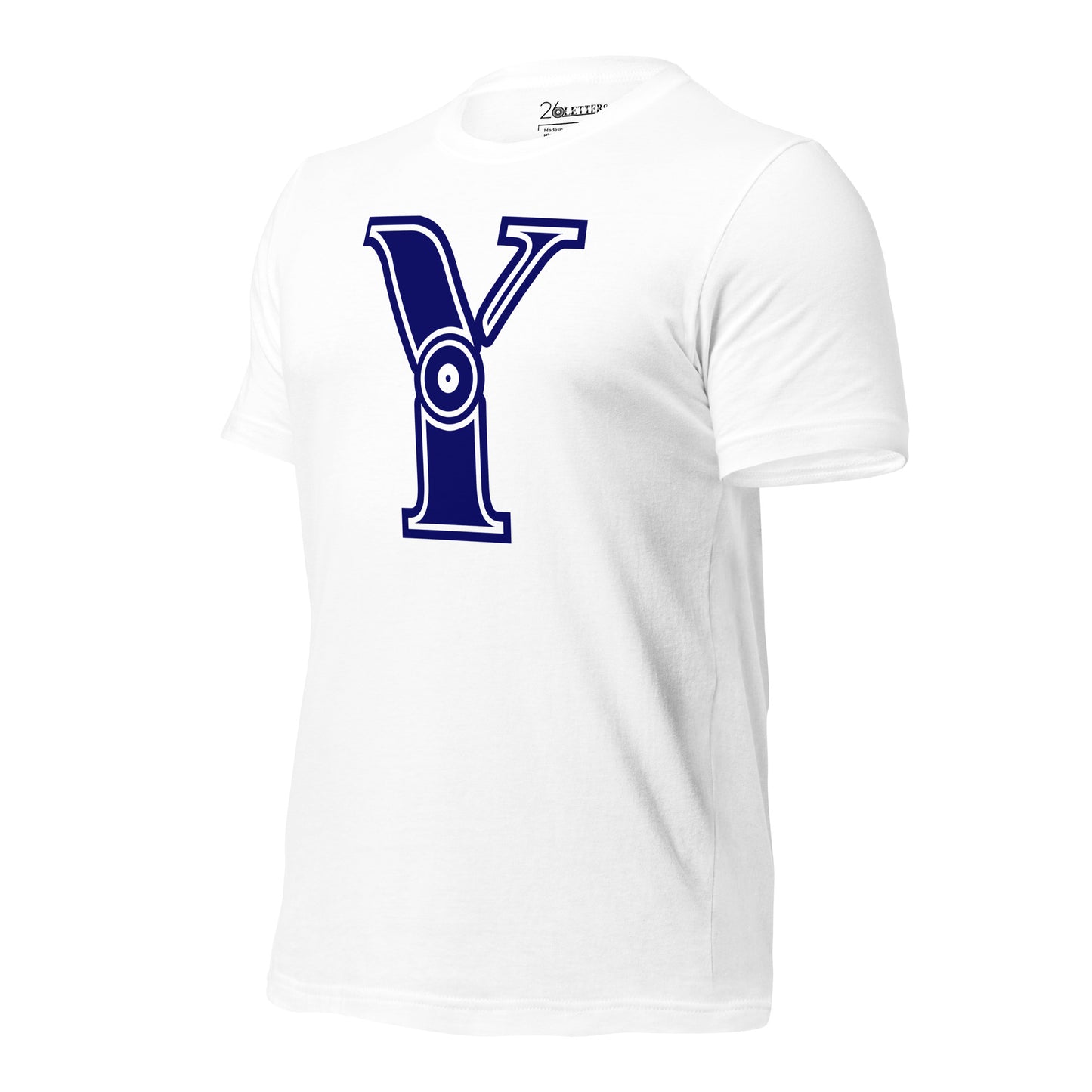 Blue and White Letter Y T-Shirt