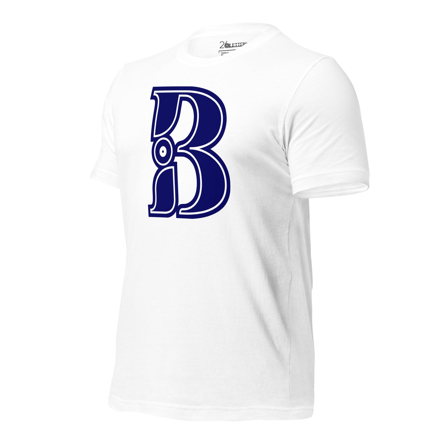 Blue and White Letter B T-Shirt