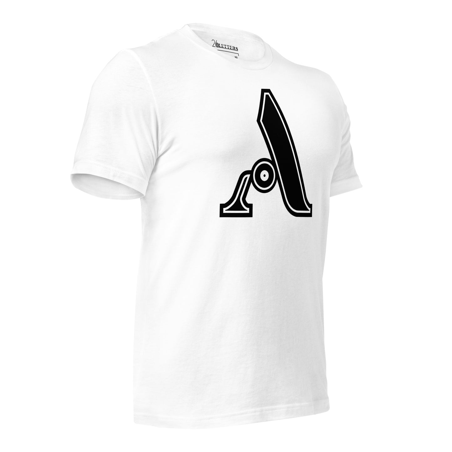 Black and White Letter A T-Shirt