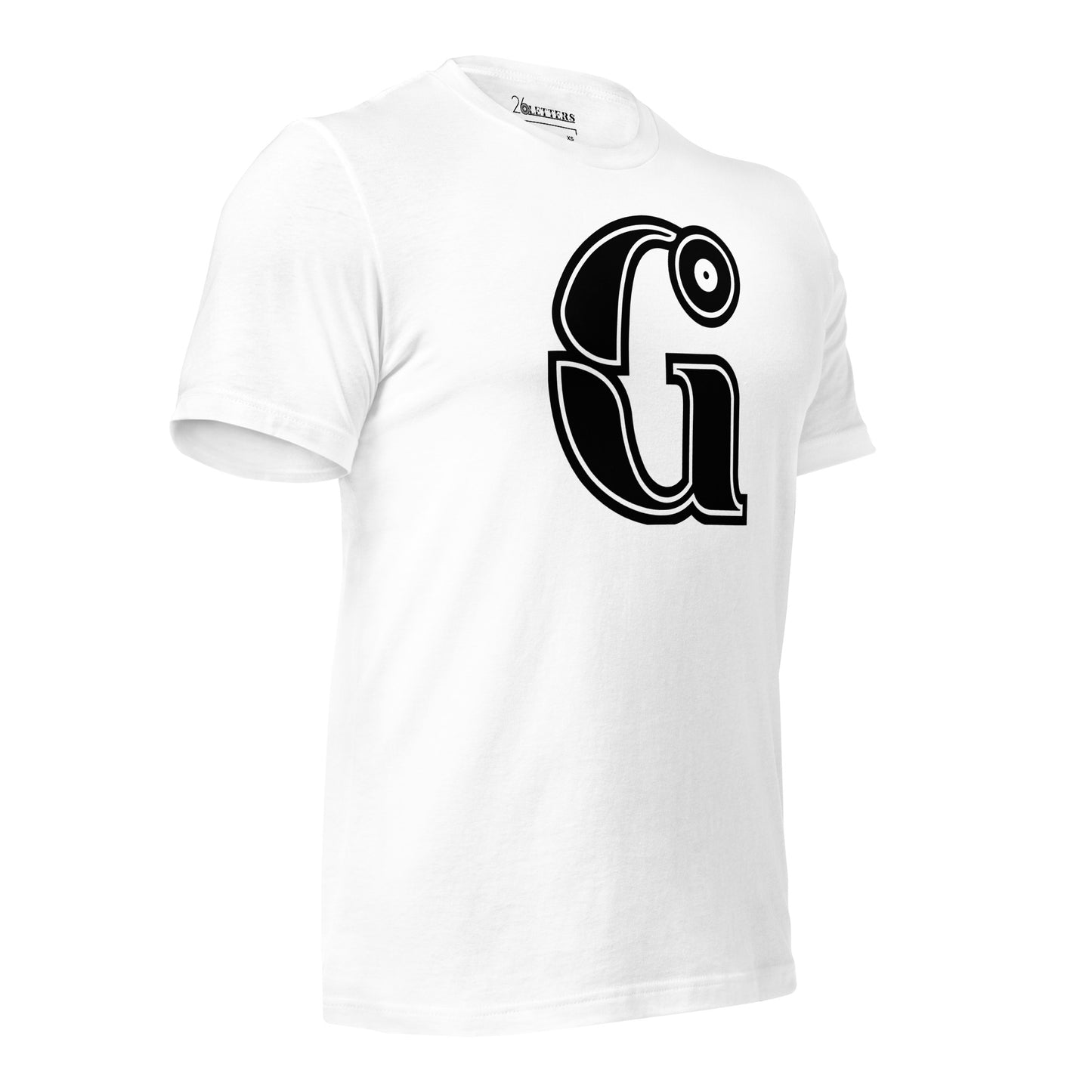 Black and White Letter G T-Shirt