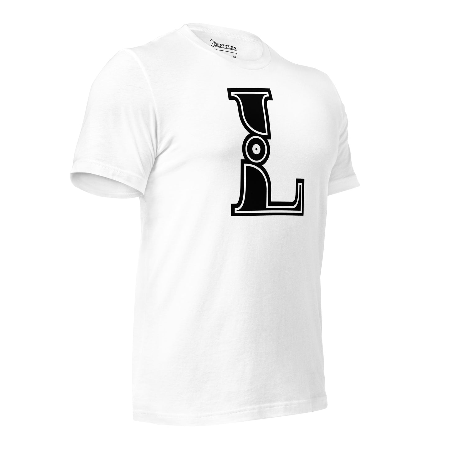 Black and White Letter L T-Shirts