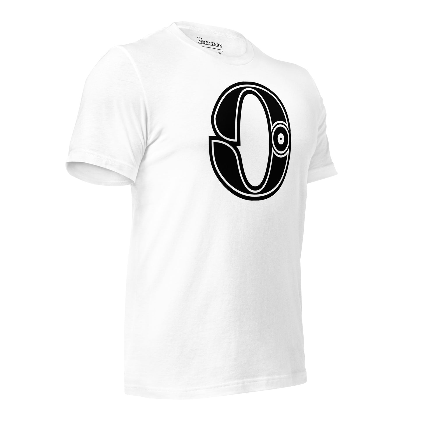 Black and White Letter O T-Shirts