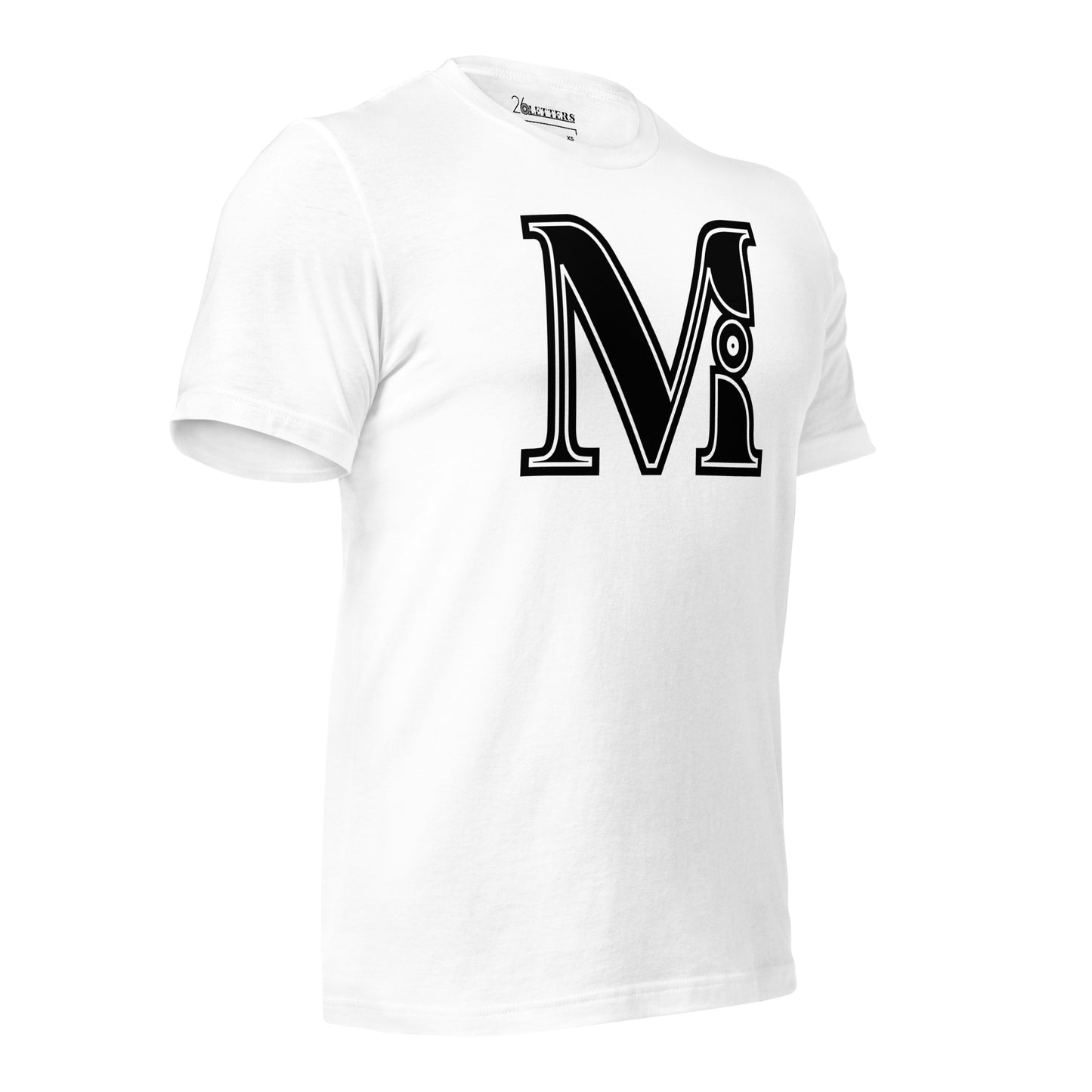 Black and White Letter M T-Shirt