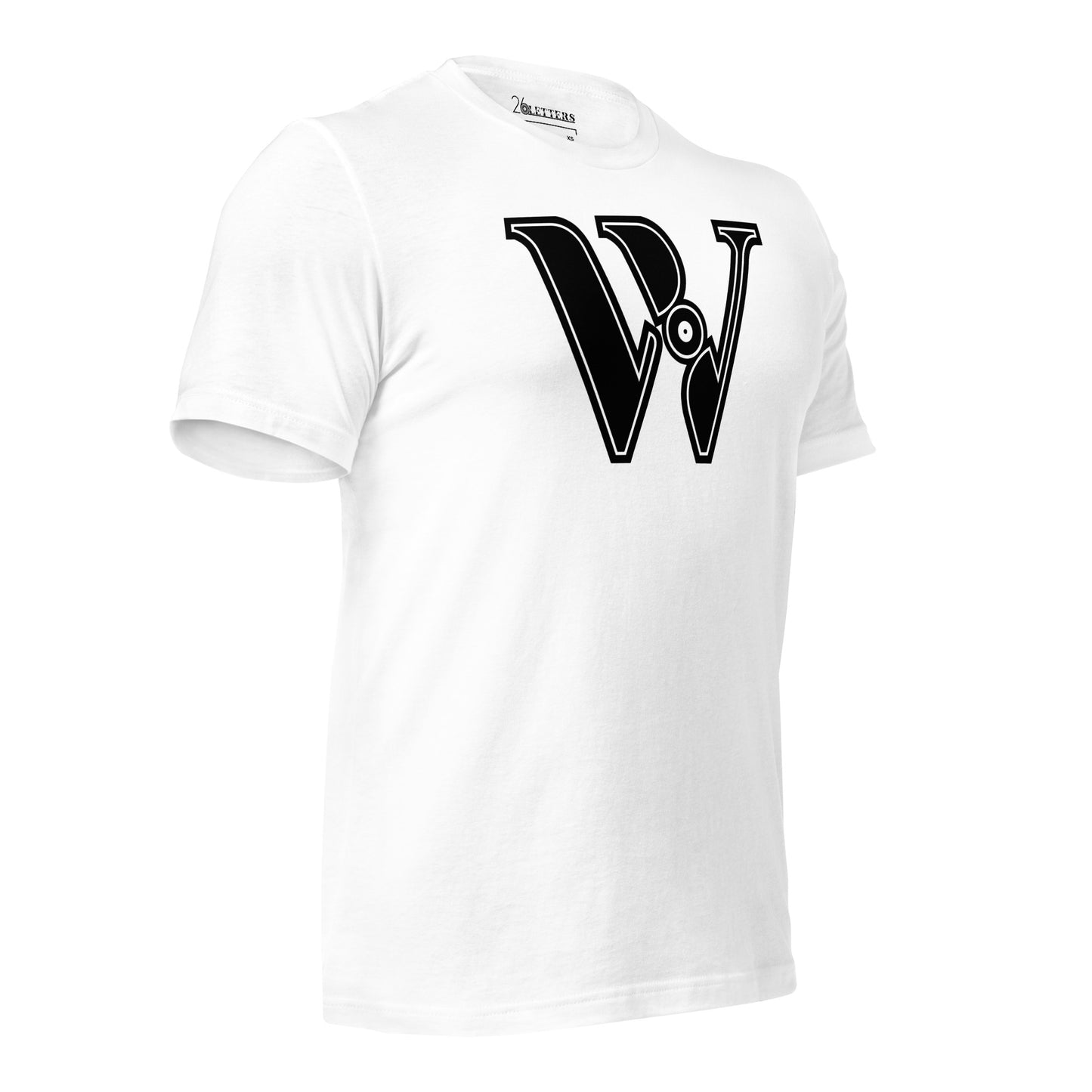 Black and White Letter W T-Shirt