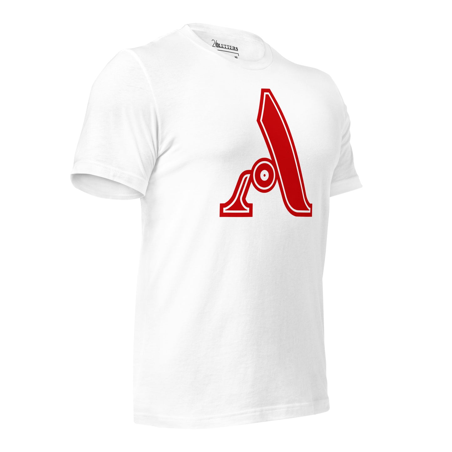 Red and White Letter A T-Shirt