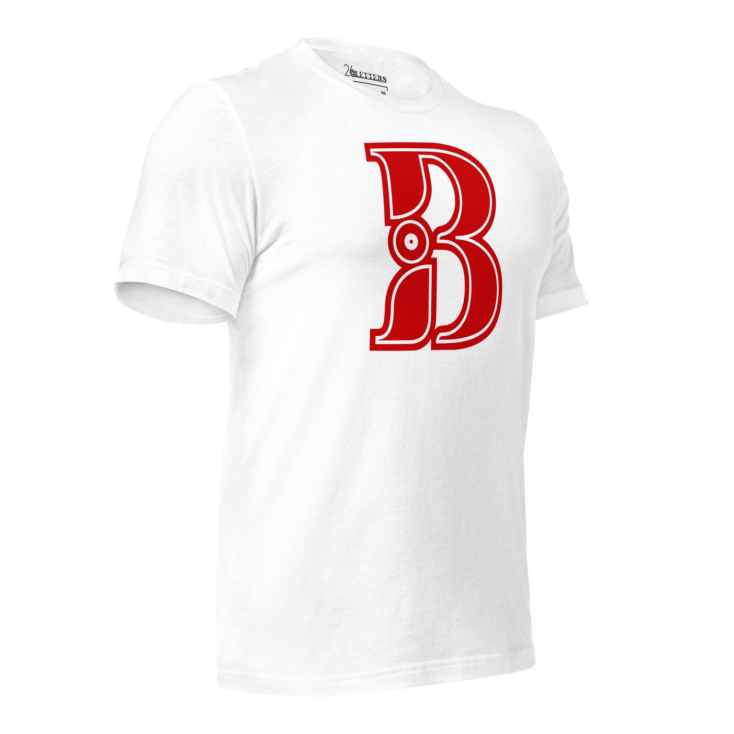 Red and White Letter B T-Shirt