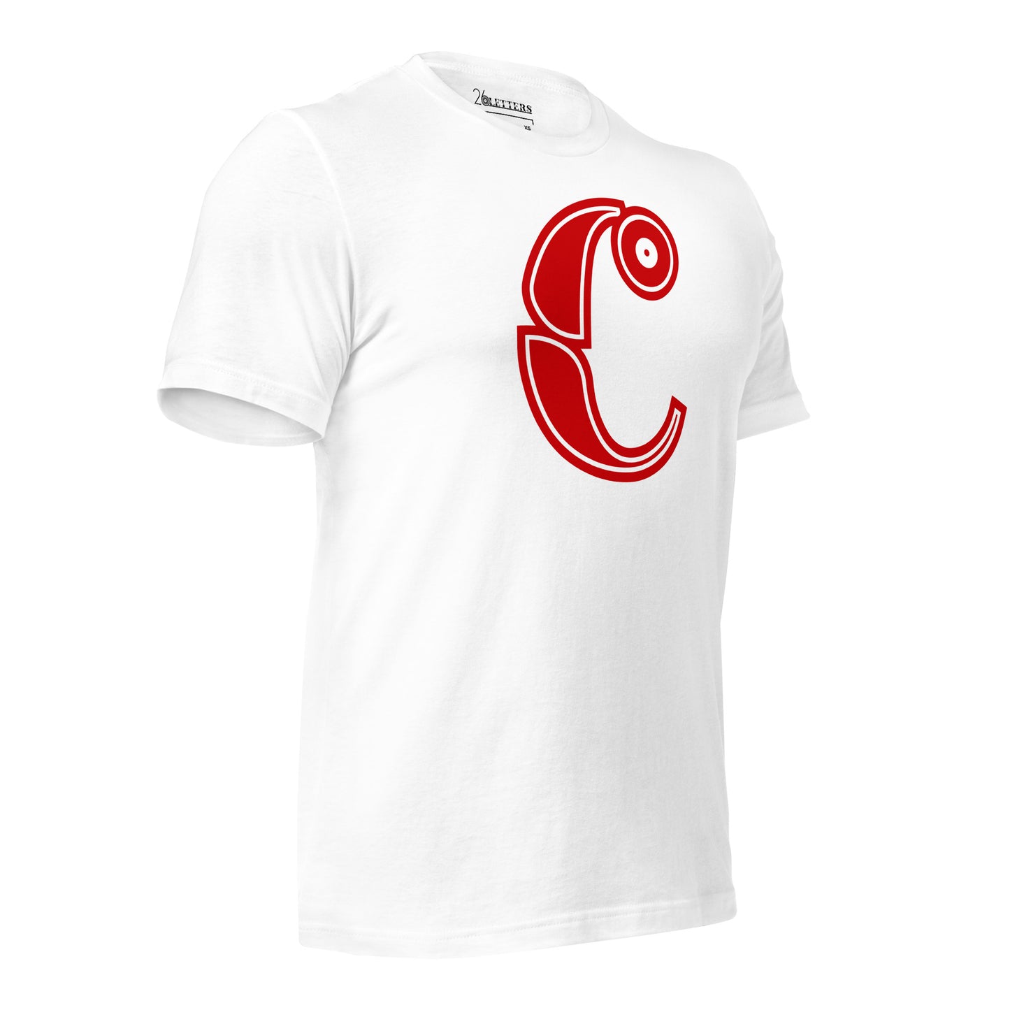 Red and White Letter C T-Shirt