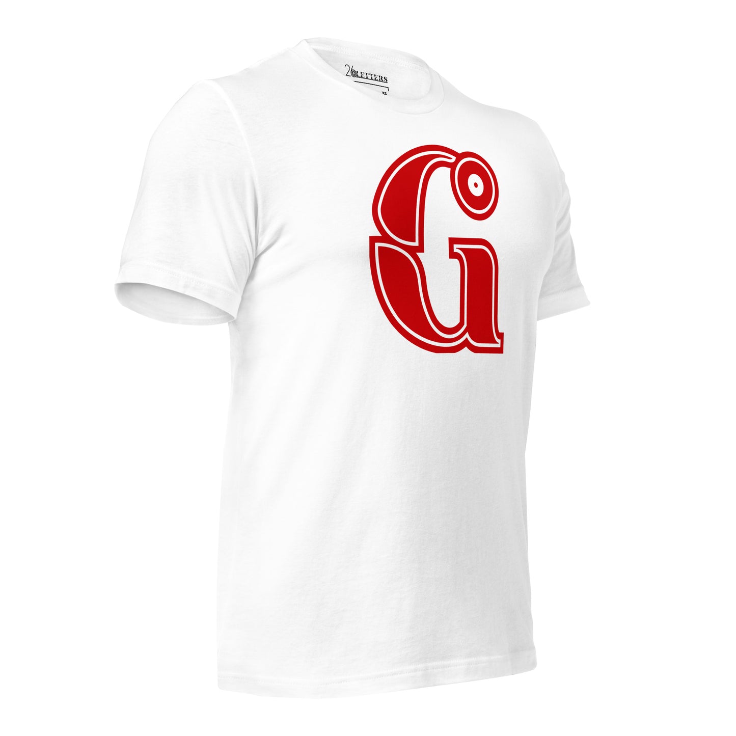 Red and White Letter G T-Shirt