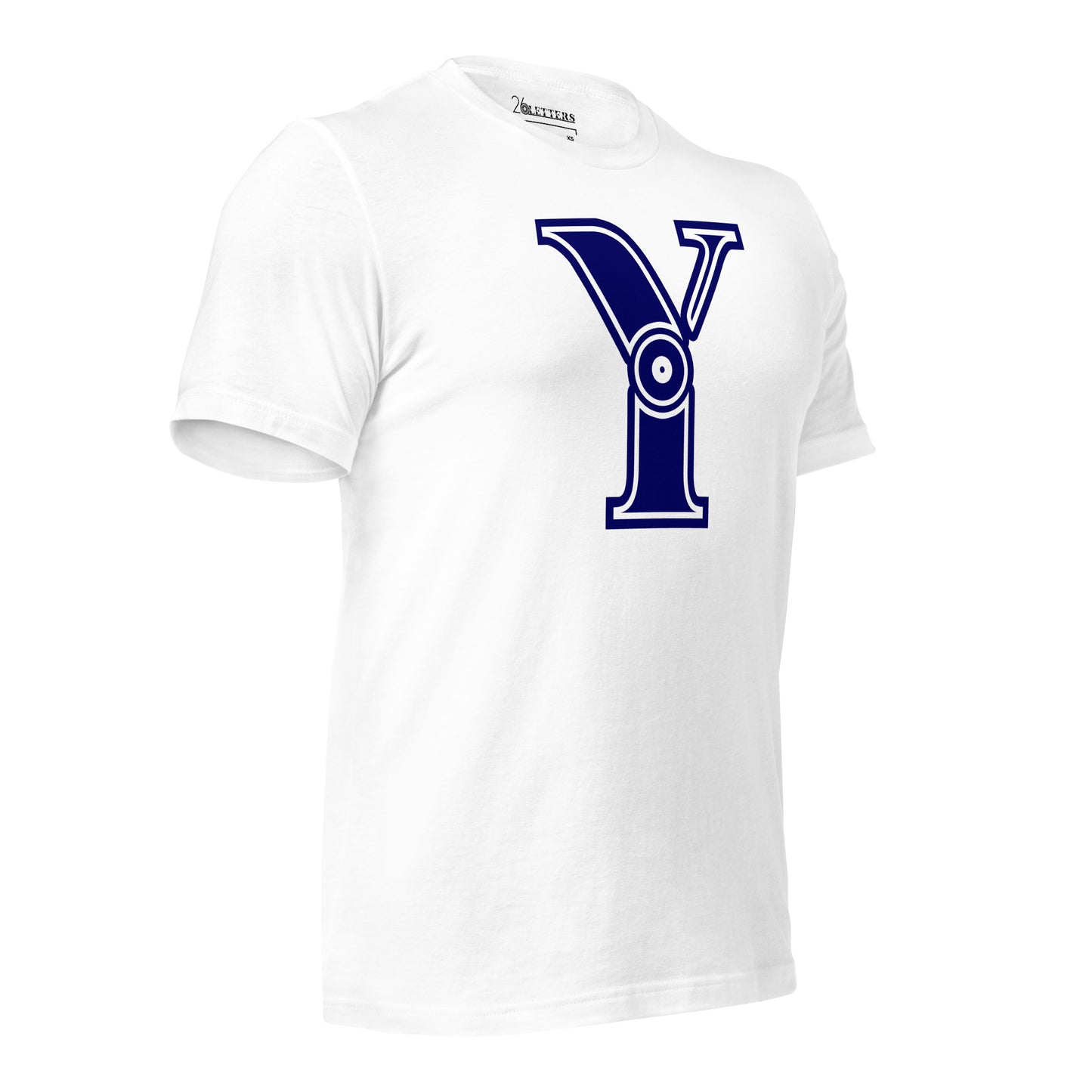 Blue and White Letter Y T-Shirt