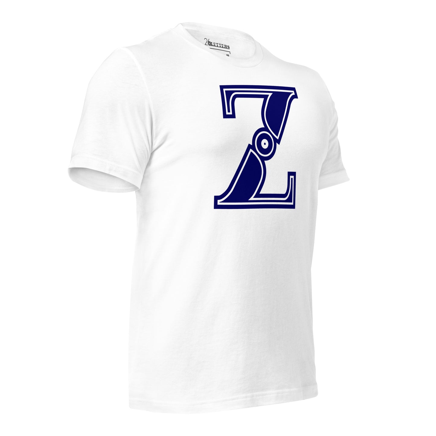 Blue and White Letter Z T-Shirt