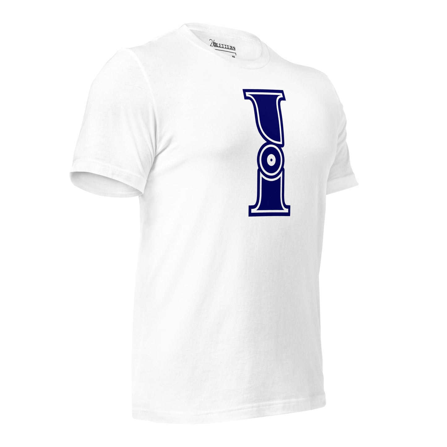 Blue and White Letter I T-Shirt